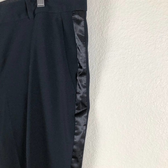 Banana Republic Pants Black Ryan Fit Contrast Side Stripe Trouser Size 14 - Picture 5 of 16